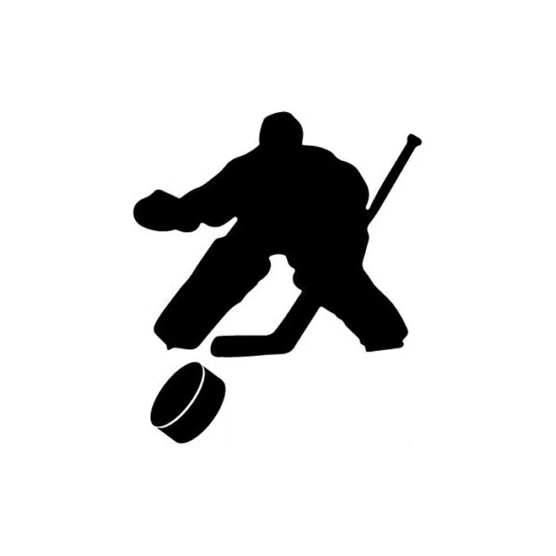 

13*15.2CM Fashion Hockey Goalie Decorative Car Stickers Cartoon Motorcycle Vinyl Decals