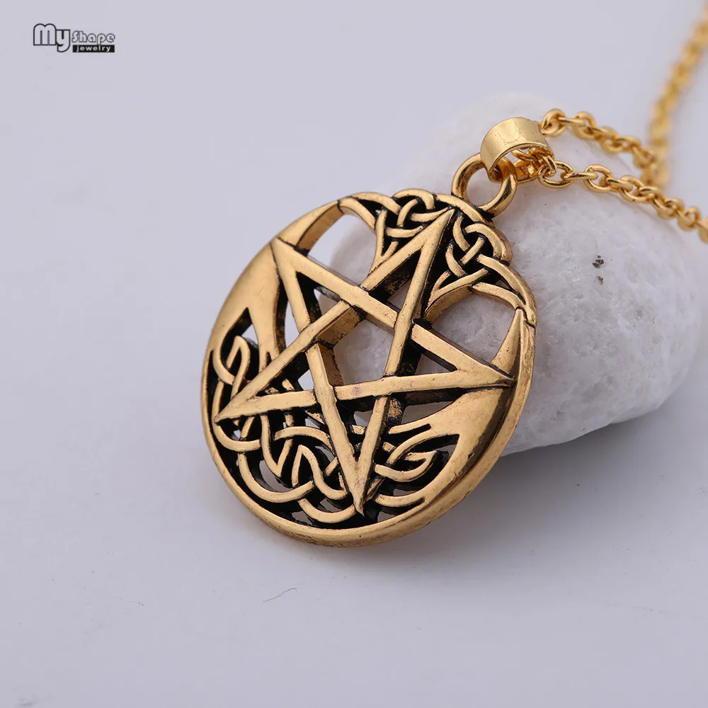 Мой Форма Древо жизни Wicca Звезда Давида кулон заявление ожерелье печатка из