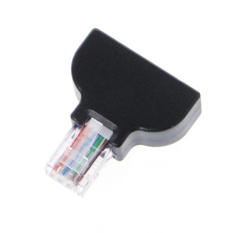 OOTDTY RJ45 Ethernet штекер к 8 Pin AV Терминал Винтовой Адаптер Блок преобразователя Plug