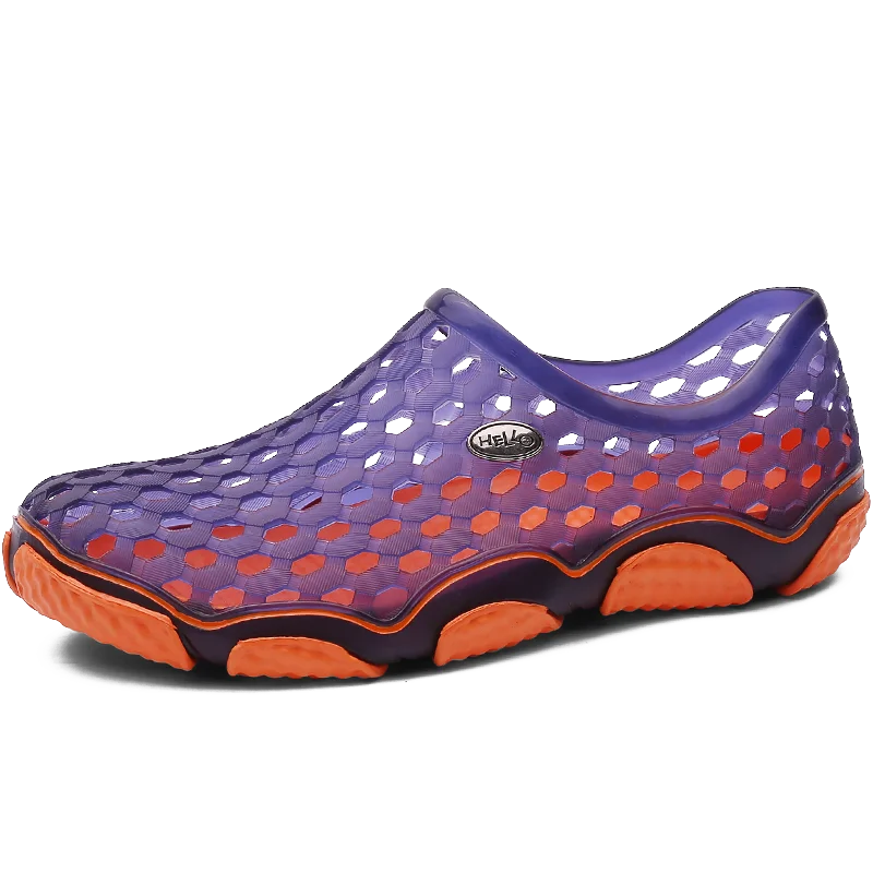 Summer Men's Crocks Clogs Sandals EVA Lightweight Beach Slippers For Men Women Unisex Garden Clog Shoes Crok Adulto Blue 45