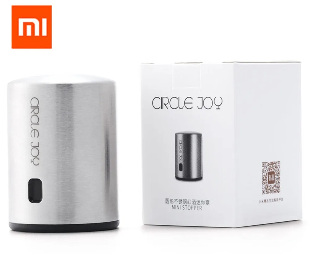 Пробка для вина Xiaomi Circle Joy вакуумная мини пробка из нержавеющей стали красного