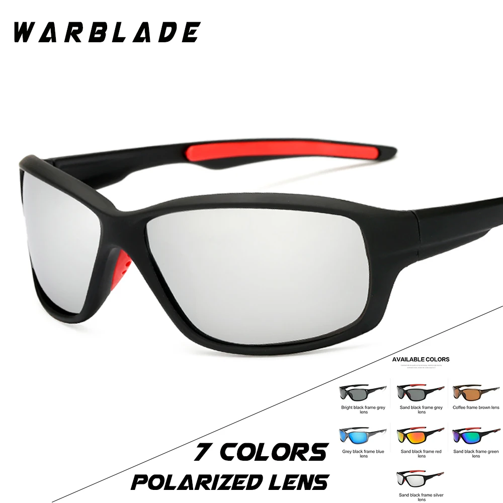 Солнцезащитные очки WARBLADE с градиентной оправой поляризационные для мужчин и