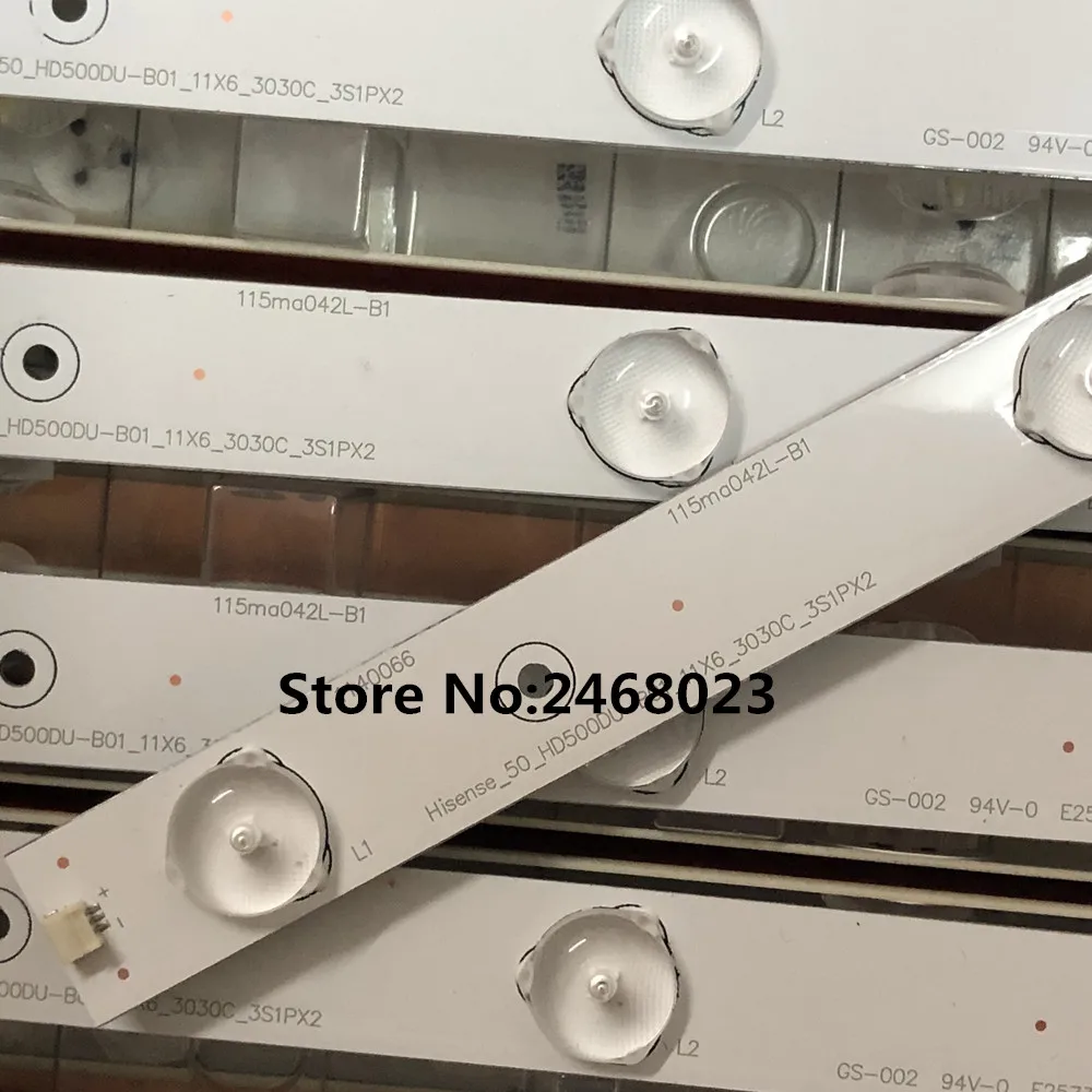 Светодиодная лента с подсветкой 6 ламп для телевизора Hisense 50 LED50K320U LED50EC620CA 50CU6000