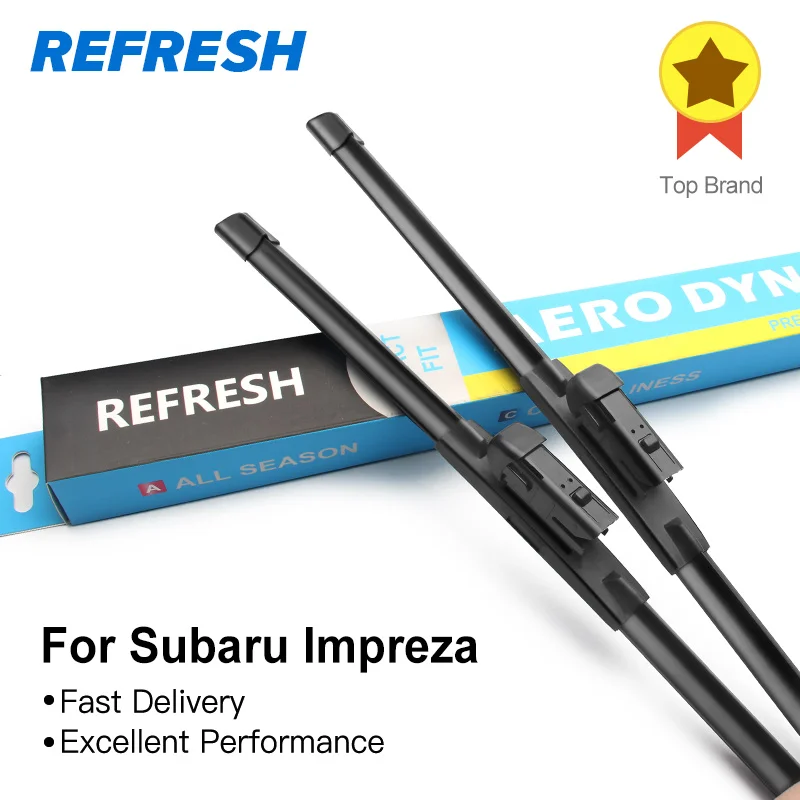 REFRESH Гибридный Щетки стеклоочистителя для Subaru Impreza Fit Hook Arms / пусковые рычаги Модель Год от 2000 до