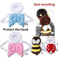kids plush toy anti wrestling pillow protect head and babys back angel wingsladybugsbees shape let baby play independently