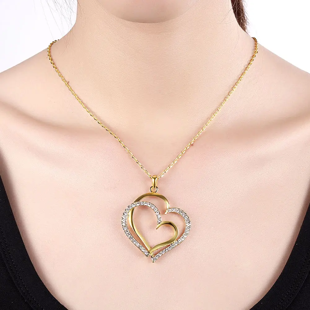 Для женщин jewelry Подвески Ожерелья для мужчин Чешский горный хрусталь двойной