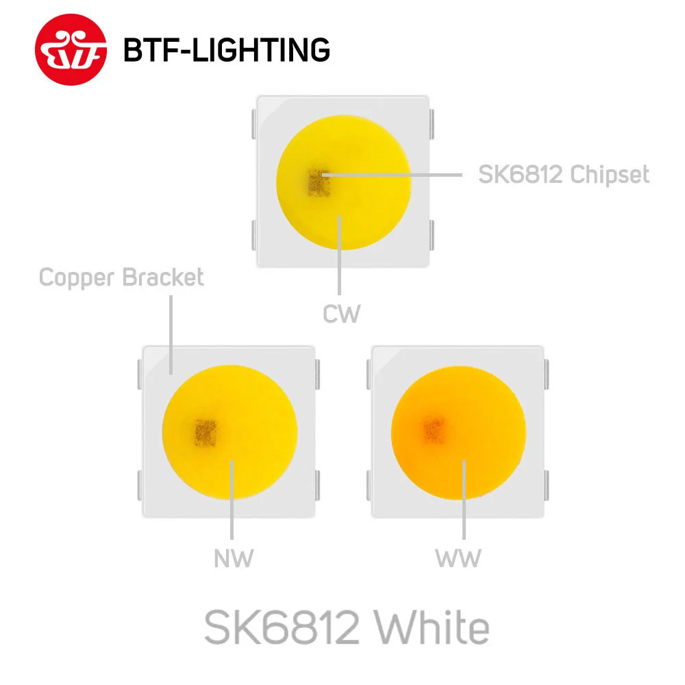 WS2812B SK6812 RGBW светодиодный чип теплый естественный холодный белый WWA 3535 5050 4020 SMD SK9822