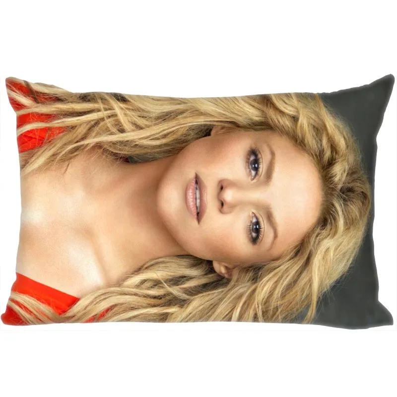 Shakira наволочка атласная ткань яркий Гладкий прямоугольник Подушка на молнии чехлы домашние украшения для свадьбы для друга подарок