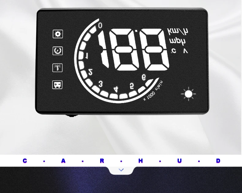 Дисплей на лобовое стекло HUD OBD2 II EOBD проектор на лобовое стекло автомобиля Hud проектор Проекция на лобовое стекло автомобиля 3,8 ''дюймовый дисплей на лобовое стекло