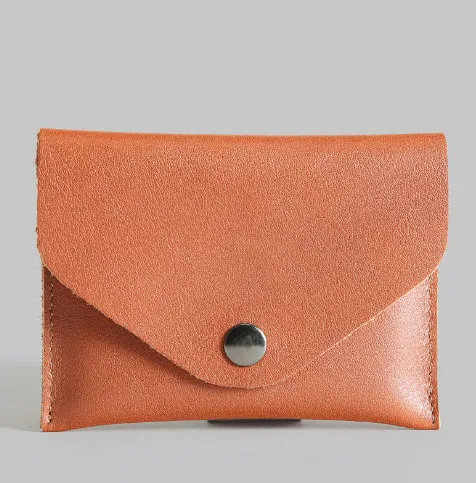 Yellow Brown 02 LEACOOL, натуральная воловья кожа, портмоне для мужчин, Бизнес Стиль, тонкая кожа, мини кошелек для монет, маленький кошелек для ключей, нулевой кошелек, защелкивающиеся сумки для гарнитур - Цвет: Yellow Brown 02