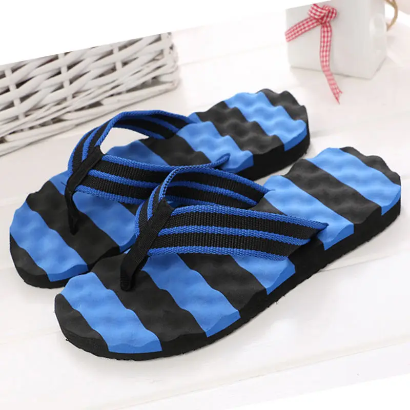 2018Summer Fashion Men's flip flops Beach Sandals for Men Flat Slippers non-slip Shoes Big Size 39-48 pantufa masculino | Обувь