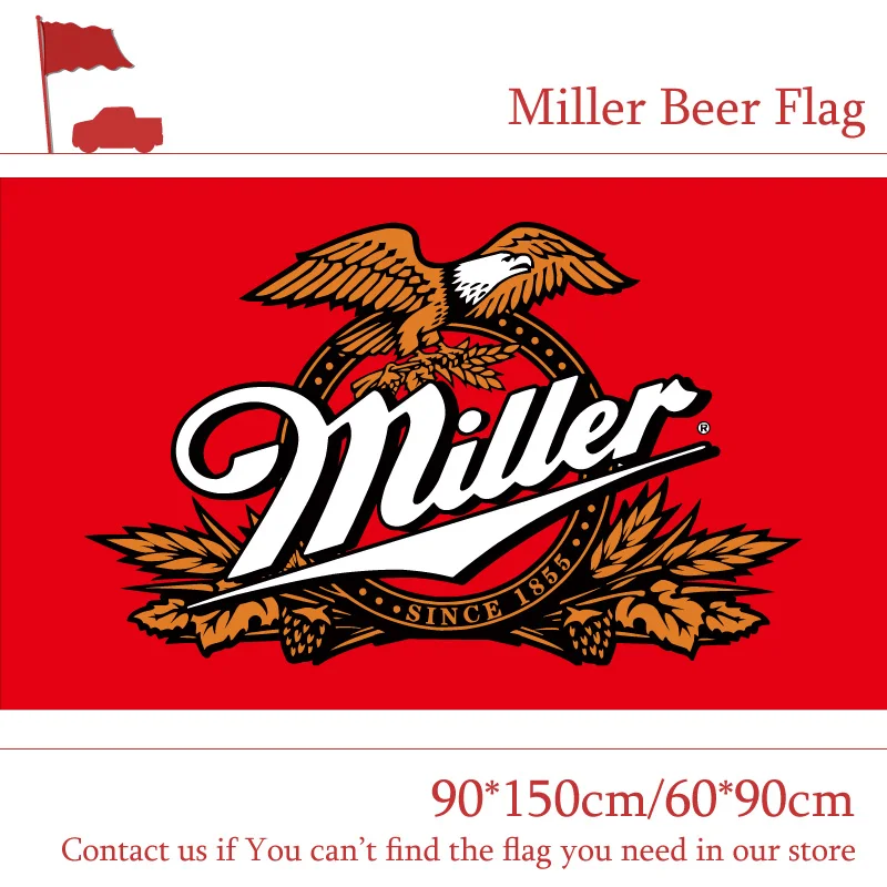 90*150 см 60*90 пиво Miller флаг для Бар знак на вечринке 3x5FT | Дом и сад