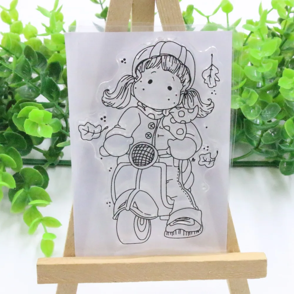 Прозрачные силиконовые штампы для различных девушек скрапбукинга изготовления