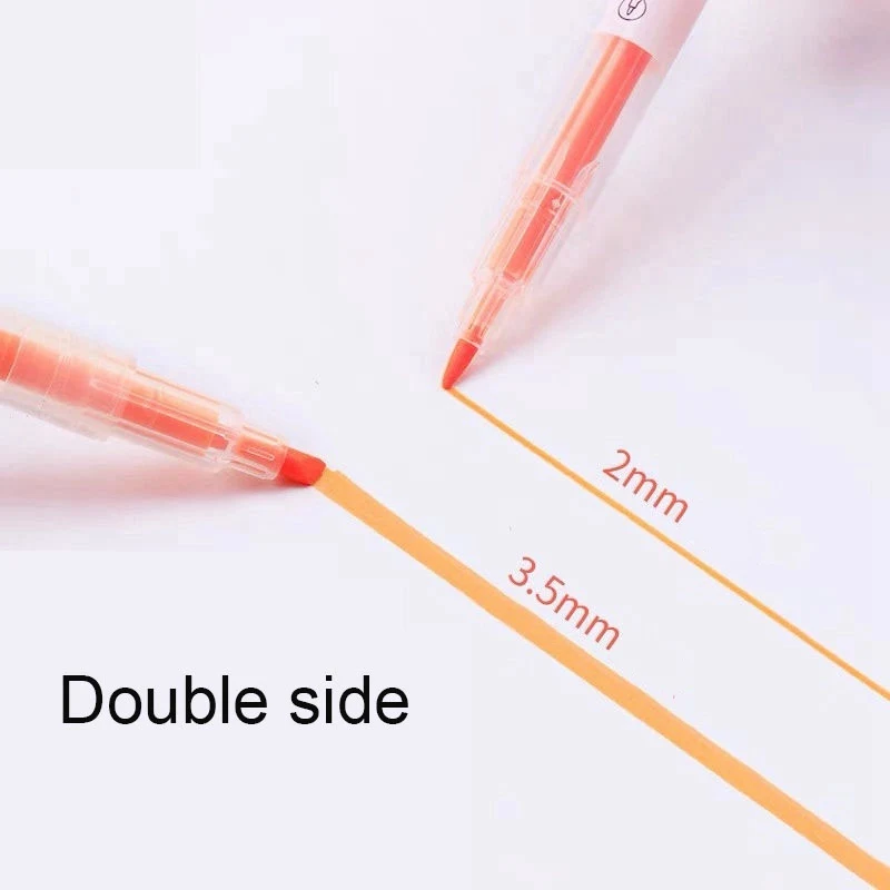 1 шт. милые двухглавые пастельные маркеры Kawaii Ручки mildliner для граффити живопись канцелярские принадлежности офисные школьные принадлежности