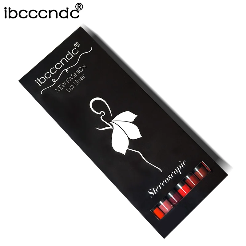 Профессиональный водонепроницаемый карандаш для губ 12 шт./компл. стойкая