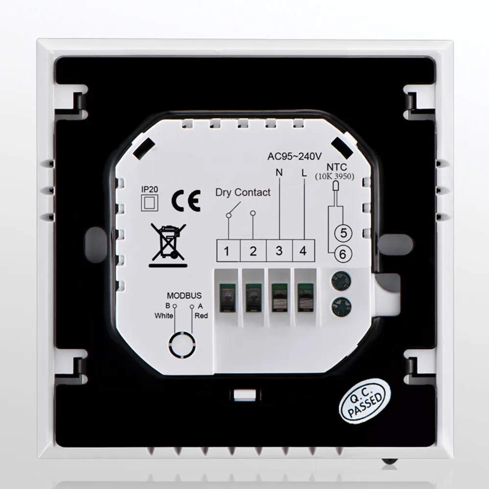 BECA 95~240VAC Data Memory LCD 5+2 six periods Programmable MODBUS RTU 3A Boiler Heating Room Thermostat | Бытовая техника