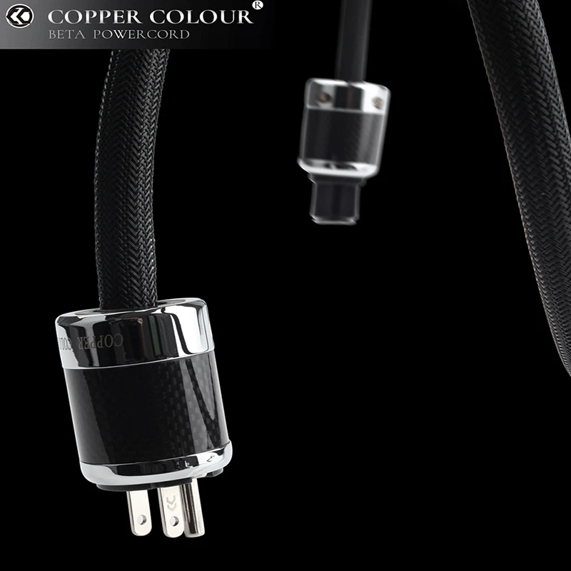 Coppercolor CC BETA AU/US/евроразъем Schuko Powercord freeze OCC серебристый Audiophile HiFi тефлон