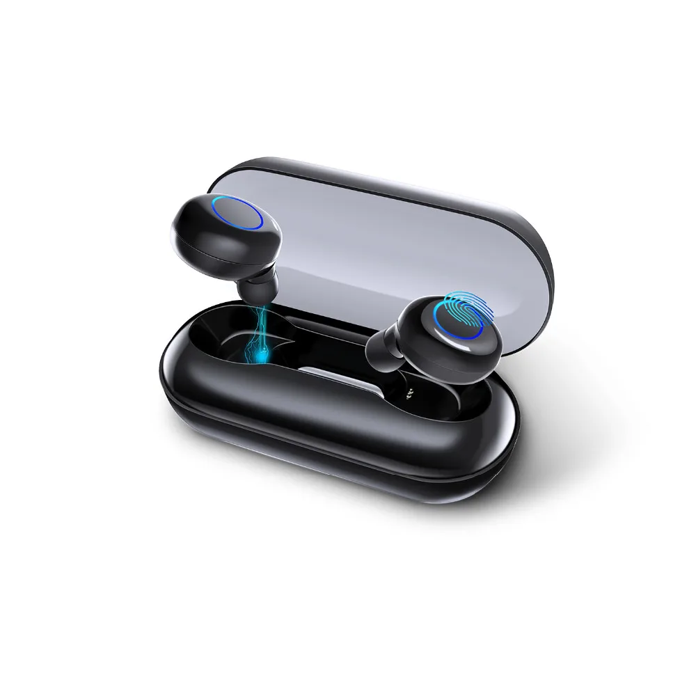 IPX 8 водонепроницаемые беспроводные наушники Bluetooth гарнитура с сенсорным