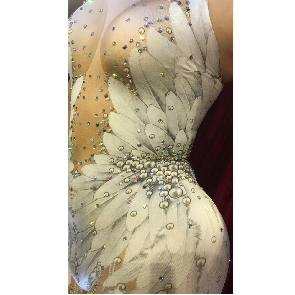 Новые джазовые танцевальные костюмы сексуальный комбинезон для женщин бара Dj