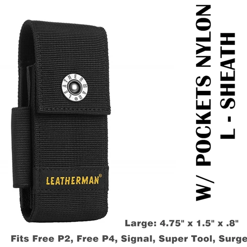 L LEATHERMAN-нейлоновая оболочка с карманами подходит для мультитулов M/L - Цвет: L