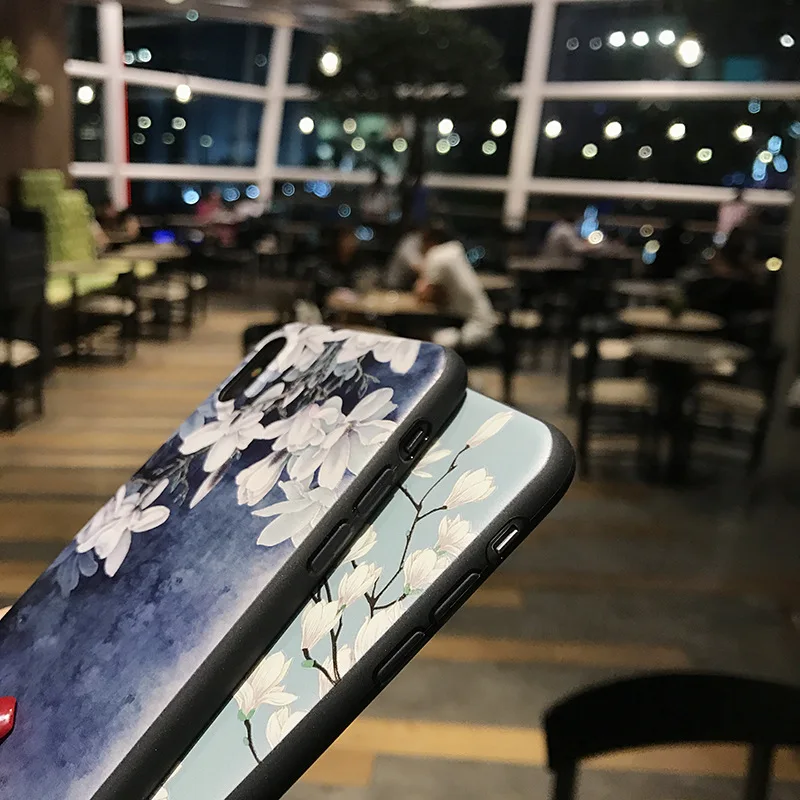 Роскошный модный силиконовый чехол для iPhone X 5 5S 5se 6 6s 7 Plus 8 мягкий телефона задняя