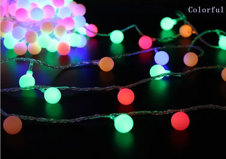 10 м Led Глобус светильник Гирлянда праздник фестон Фея вечерние светильник s Рождество открытый Свадебный светильник дерево украшения