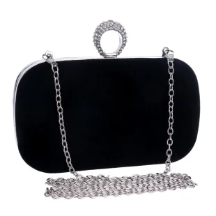 YM1033Black Yingmi Кольца бриллиантами Для женщин Вечерние сумки кошелек металлический Клатчи Сумки Вечерние сумки для свадьбы кристалл роскошный Женские Кошельки - Цвет: YM1033Black