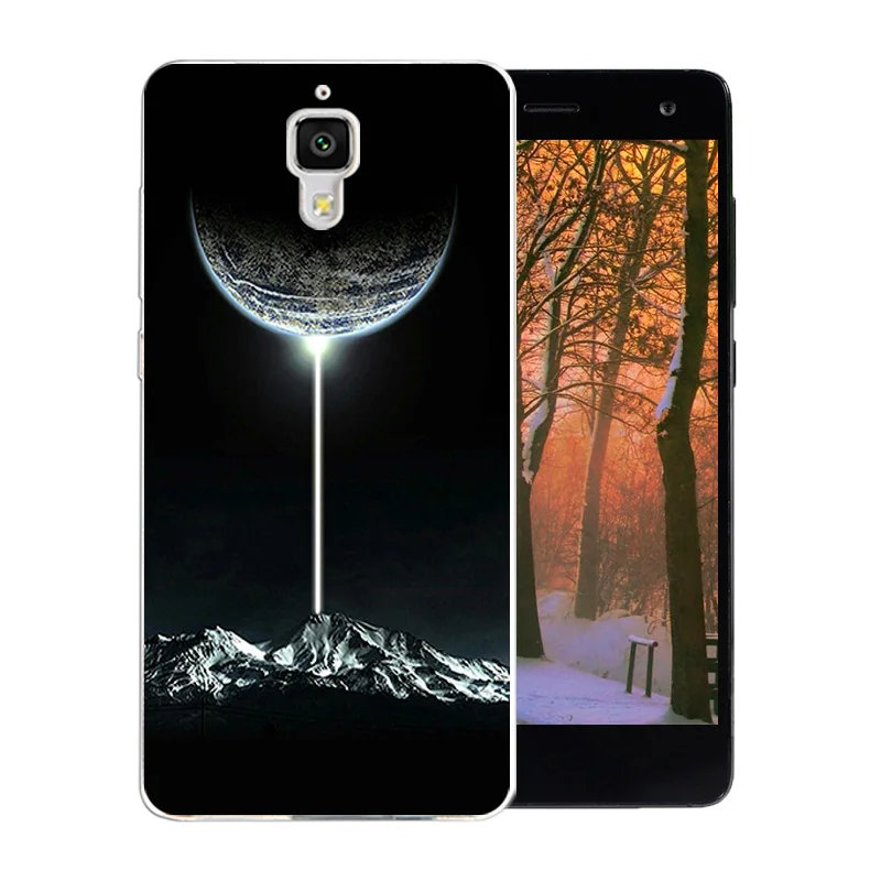 Силиконовый чехол для телефона Xiaomi Mi4 Mi 4 Funda Space World с узором из ТПУ задняя крышка M4
