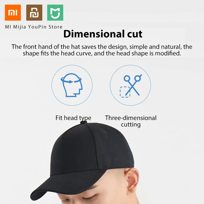 Xiaomi Mijia Бейсбол Cap2 поглощение пота светоотражающий Кепка унисекс дизайн