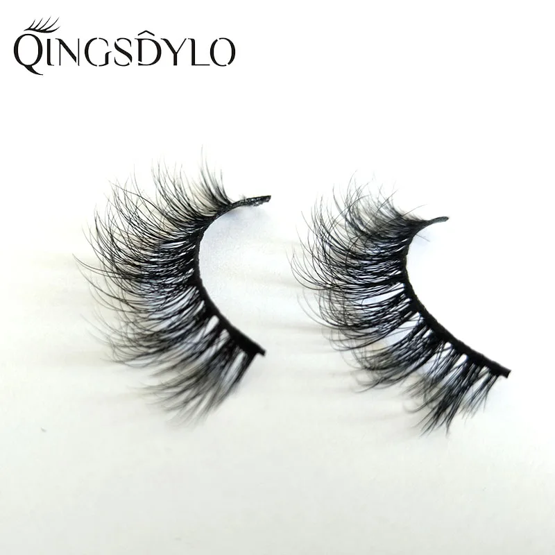 Норковые ресницы натуральной длины объемные мягкие ручной работы 2019 накладные