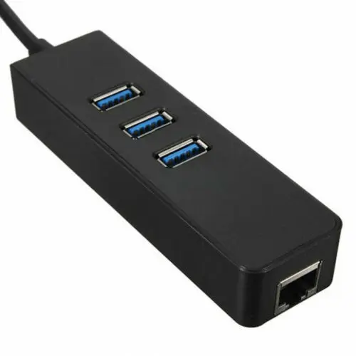 USB3.0 гигабит Ethernet карта + 3 порта концентратор USB 0 адаптер LAN RJ45 сетевой до 1000 Мбит/с