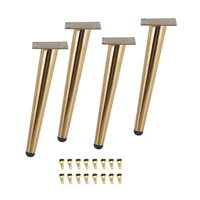 4pcsset 15202530cm furniture table legs metal tapered sofa cupboard cabinet couch legs feet stool chair leg feet
