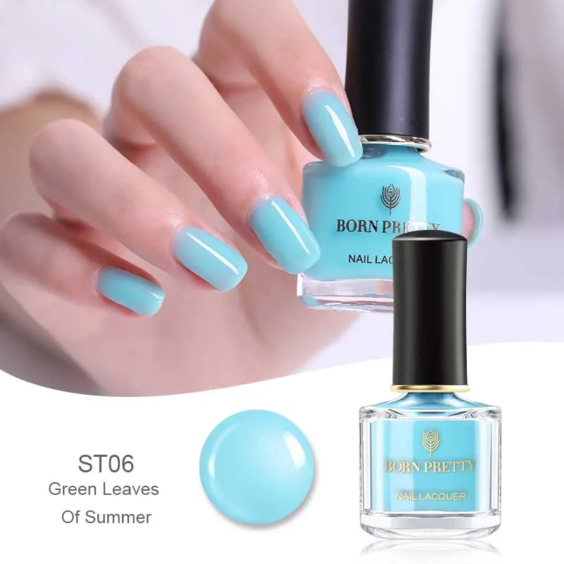 BP-ST06 BORN PRETTY Shimmer Голографический лазерный лак для ногтей серия Быстросохнущий лак для маникюра цвет 6 мл - Цвет: BP-ST06