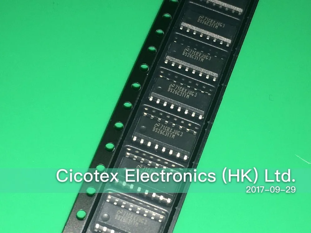 

5pcs/lot DS26C31TMX SOP16 IC LINE DRIVER QUAD CMOS 16-SOIC