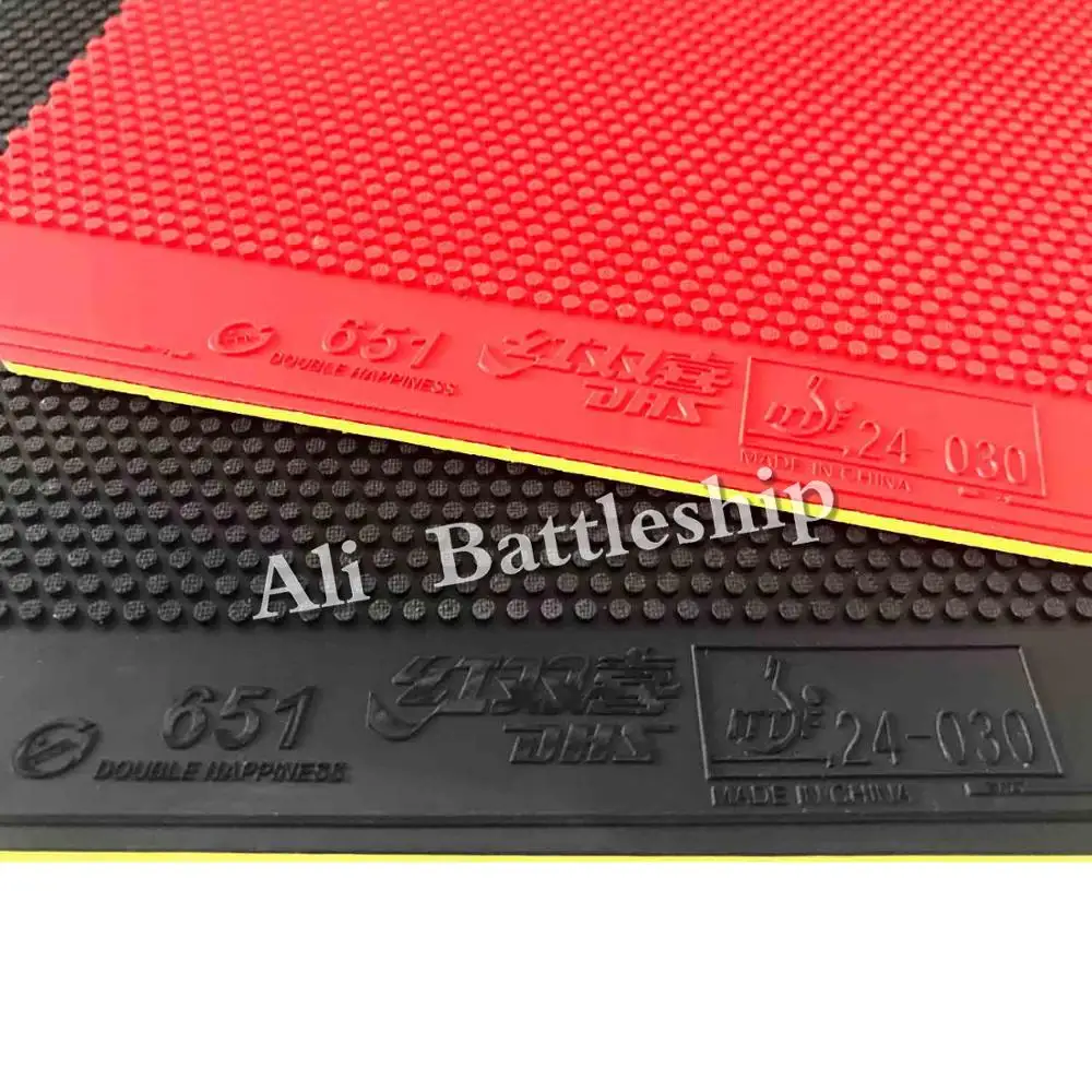 Оригинальный DHS 651 # короткий pips out Настольный теннис/pingpong Резина с губкой|rubber table