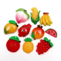 20pcs mixed fruit model resin decoration crafts flatback cabochon embellishments for scrapbooking beads diy accessories