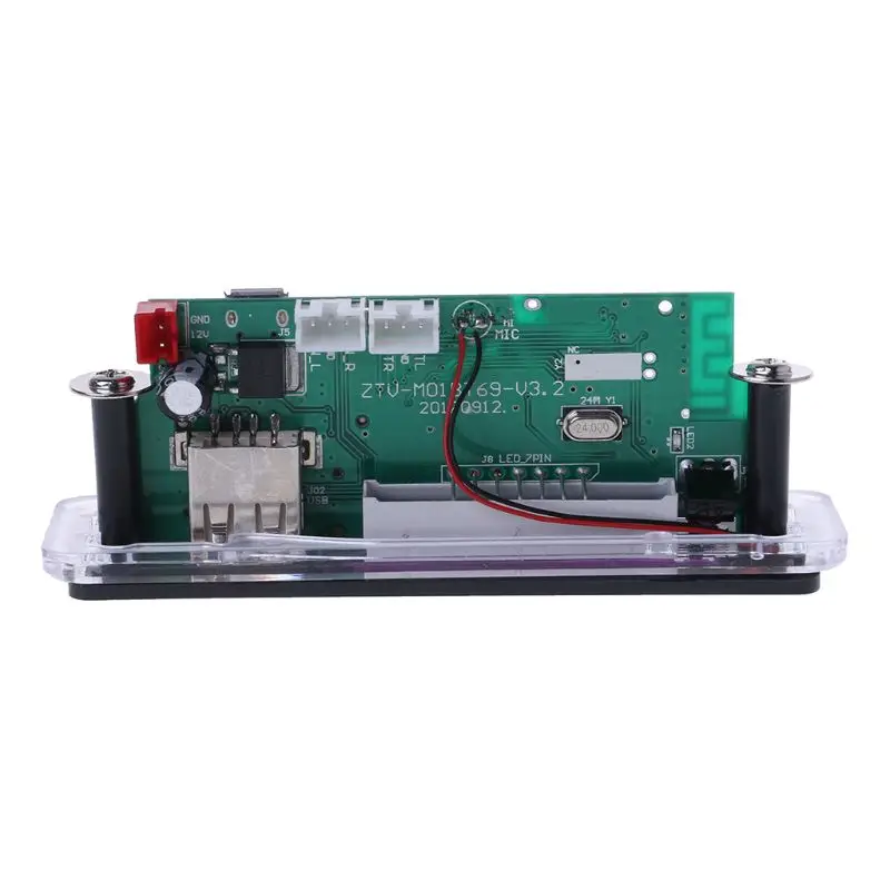 1 компл. Мини автомобиль Bluetooth Hands-free Звонки MP3 WMA декодер плата DC 12 В беспроводной аудио модуль USB TF радио