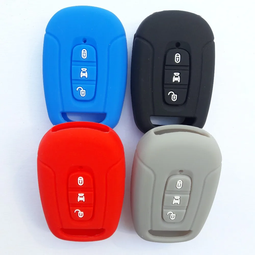 Умный силиконовый чехол для автомобильного ключа с 3 кнопками защитный Chevrolet Captiva