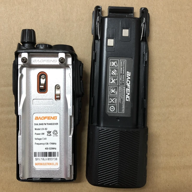 Оригинальный аккумулятор для Портативный радио Baofeng UV 82 8D УФ 89 82HP 82HX 2800 & 3800 мАч