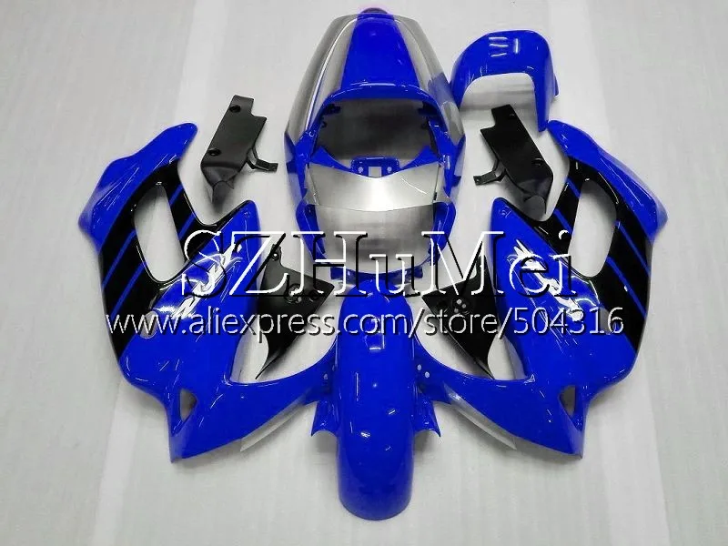 No. 2 Комплект для HONDA SuperHawk VTR1000F 97 98 99 00 01 108SH. 7 синего и желтого цвета VTR1000 F VTR 1000F 1000 F 1997 1998 1999 2000 2001 обтекатель - Цвет: No. 2
