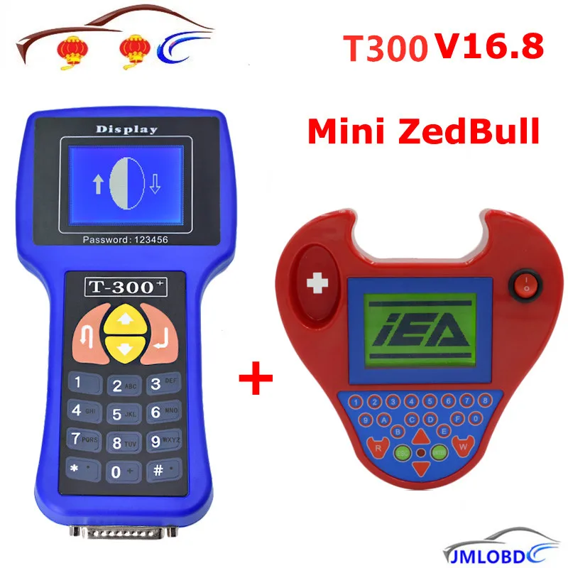 Программатор автомобильных ключей T300 V16.8 английский/испанский T 300 + MINI Zed Bull Zedbull
