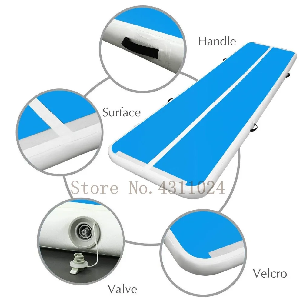 Купить Бесплатная доставка 8x1x0,2 м надувной воздушный трек акробатика коврик для занятий гимнастикой, надувные Airtrack коврики с электрический воздуш...