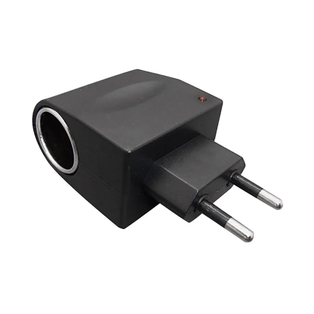 EU Plug Автомобильный Стайлинг, прикуриватель, адаптер питания, конвертер, бытовой автомобильный прикуриватель, адаптер питания, 110 В-220 В переменного тока до 12 В постоянного тока - Название цвета: EU Plug