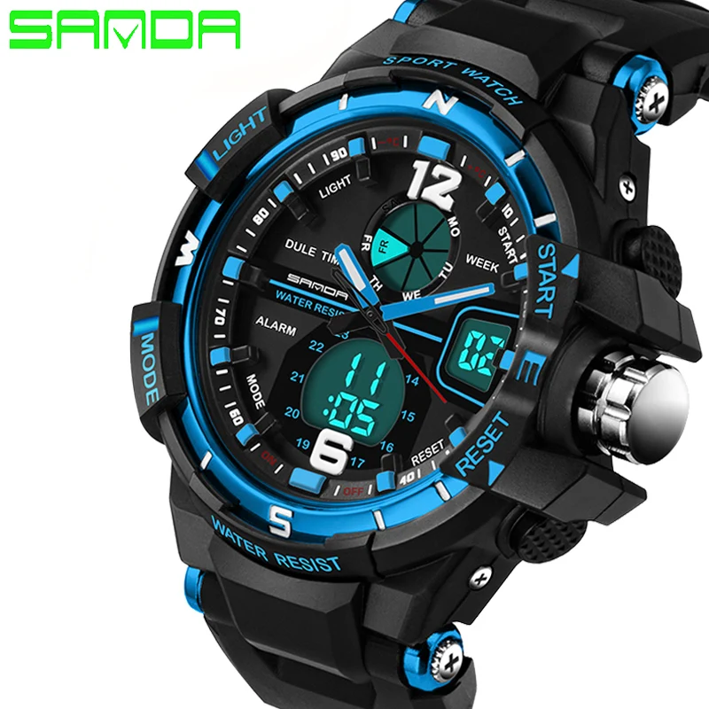 2019 новые мужские модные спортивные военные наручные часы SANDA роскошные брендовые