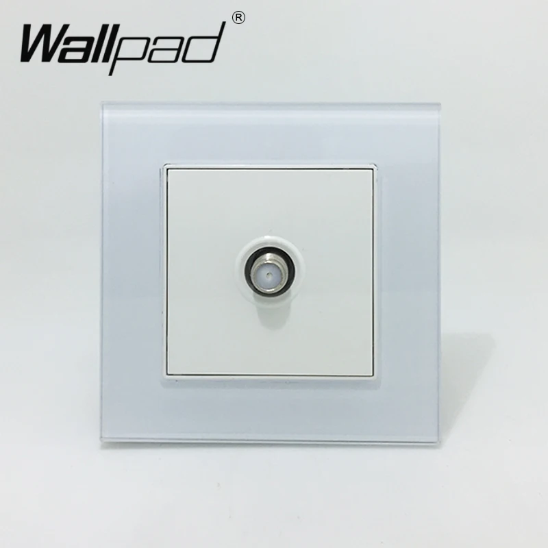 Розетка для спутникового ТВ Wallpad стеклянная панель 110 V-250 V 10A-16A ЕС немецкий стандарт розетка для спутникового ТВ