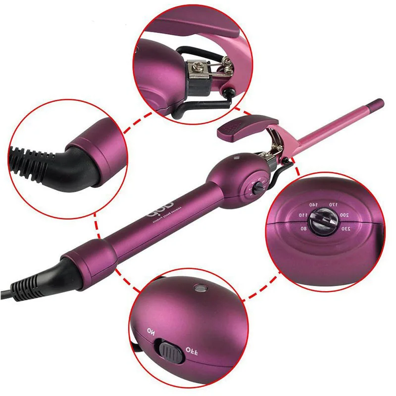 Щипцы для завивки волос 9 мм профессиональные щипцы роликовые rulos krultang magic care