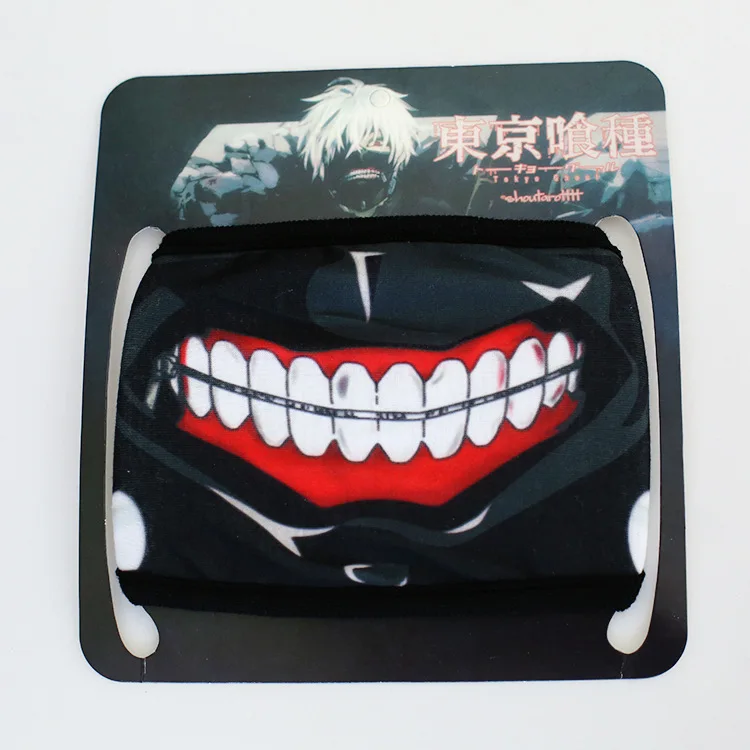 Kaneki Ken маска для лица молния Велоспорт Анти пыль аниме Tokyo Ghoul косплей горячая 2
