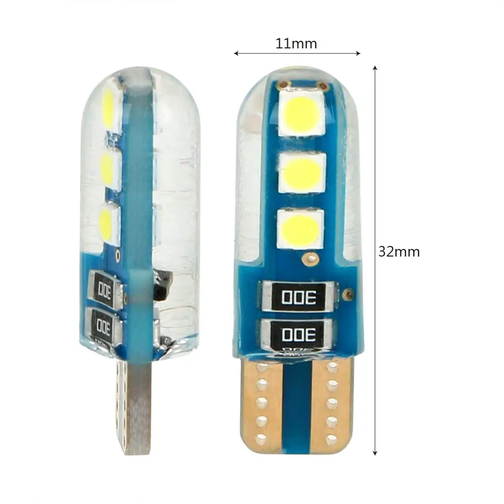 FORAUTO 2 шт./компл. силиконовые автомобильные светодиодный светильник