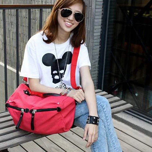 Новый горячая распродажа большой размер холста двойная молния женщины креста