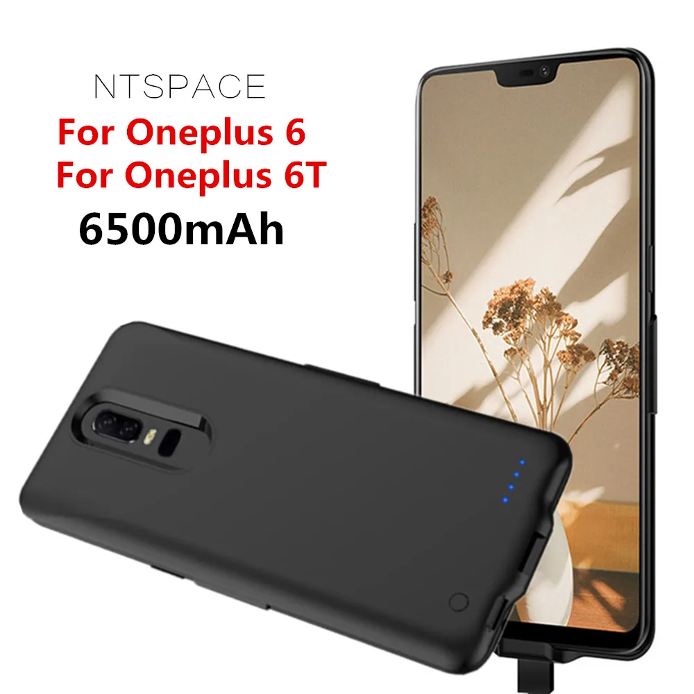 Чехол для зарядного устройства Oneplus 6T чехол аккумулятора 6500 мАч портативный с